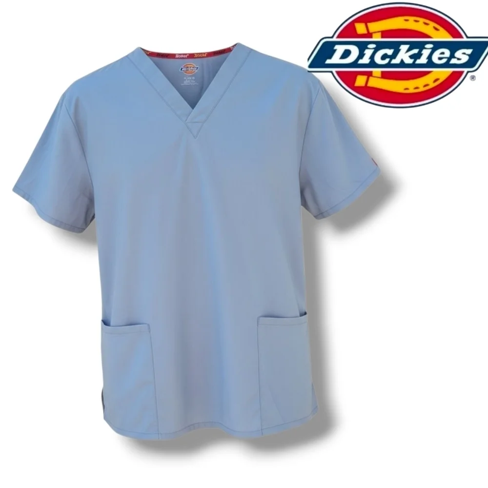 Dickies Women’s Gray Medical Scrub Top – Size Large, gently used